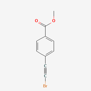 methyl 4-(2-bromoethynyl)benzoate structure, CAS 225928-10-9