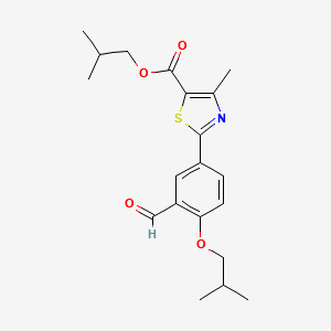 isobutyl 2-(3-formyl-4-isobutoxyphenyl)-4-methylthiazole-5- carboxylate structure, CAS 1312815-36-3