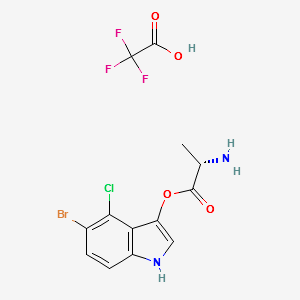 L-ALANINE-5-BROMO-4-CHLORO-3-INDOXYL ESTER, TRIFLUOROACETATE SALT structure, CAS 207725-18-6