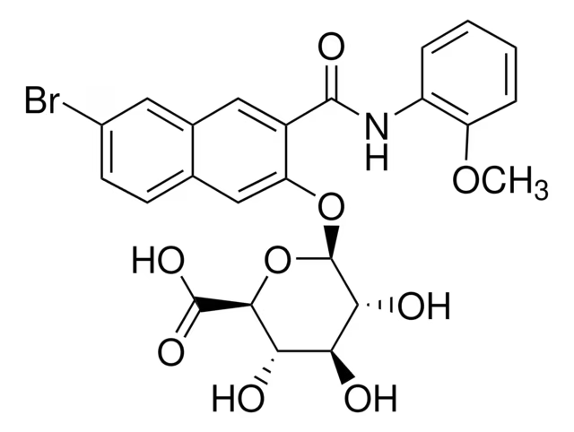 NAPHTHOL AS-BI BETA-D-GLUCURONIDE structure, CAS 37-87-6