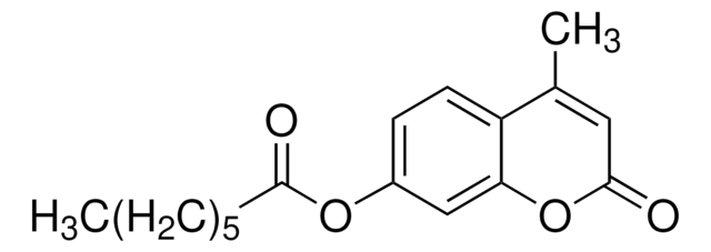 4-METHYLUMBELLIFERYL HEPTANOATE structure, CAS 18319-92-1