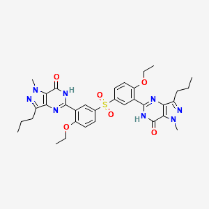 De(methypiperazinyl) Sildenafil Dimer Impurity structure, CAS 1346603-48-2