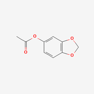 benzo[d][1,3]dioxol-5-yl acetate structure, CAS 326-58-9