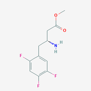 (R)-Sitagliptin Methyl-Ester Impurity structure, CAS 881995-69-3