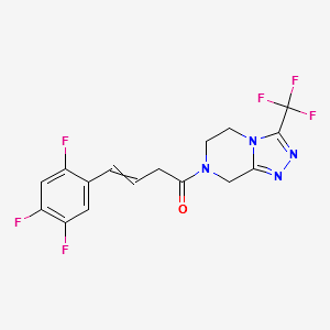 Sitagliptin Impurity D structure, CAS 1675201-14-5
