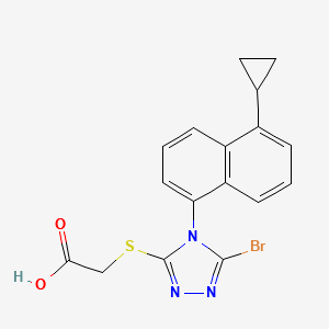 Lesinurad Impurity 4 structure, CAS 1533519-97-9