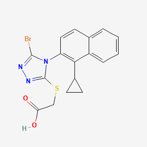 Lesinurad Impurity 10 structure, CAS 1533519-94-6