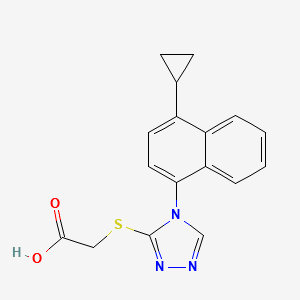 Lesinurad Impurity B structure, CAS 1533519-93-5