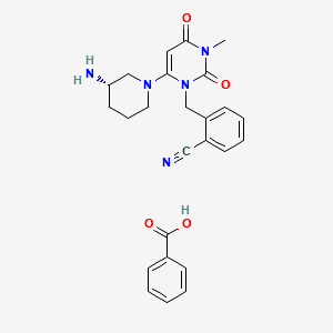 (S)-Alogliptin Benzoate Salt structure, CAS 1638544-64-5
