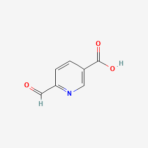 Nicotinic acid, 6-formyl- (8CI) structure, CAS 6542-47-8