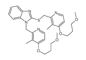 N-[[4-(3-Methoxypropoxy)-3-methyl-2-pyridinyl]methyl] Rabeprazole Sulfide structure, CAS 1114543-47-3