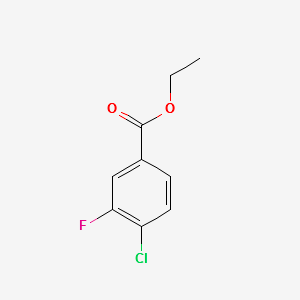 4-CHLORO-3-FLUOROBENZOIC ACID ETHYL ESTER structure, CAS 203573-08-4