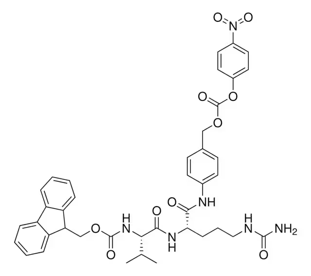 FMoc-Val-Cit-PAB-PNP structure, CAS 863971-53-3