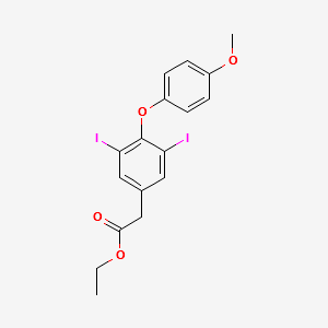 3,5-Diiodo-4’-O-methyl Thyroacetic Acid Ethyl Ester structure, CAS 85828-82-6