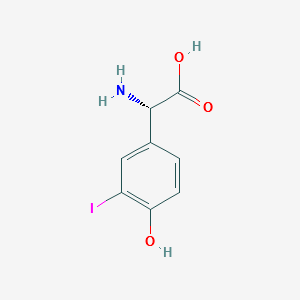 Levothyroxine impurity 13/(S)-2-(4-hydroxy-3-iodo-phenyl)glycine structure, CAS 1208237-78-8