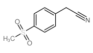 4-(Methylsulphonyl)phenylacetonitrile structure, CAS 25025-07-4