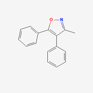 3-methyl-4,5-diphenylisoxazole structure, CAS 75115-00-3
