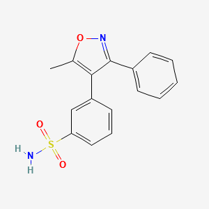 3-(5-Methyl-3-phenylisoxazol-4-yl)benzenesulfonaMide structure, CAS 386273-25-2