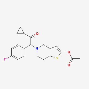 Prasugrel Impurity III structure, CAS 1391194-50-5