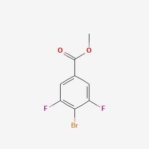 methyl 4-bromo-3,5-difluorobenzoate structure, CAS 1803565-64-1