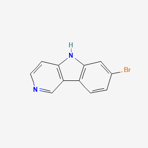 7-BROMO-5H-PYRIDO[4,3-B]INDOLE structure, CAS 1015460-59-9