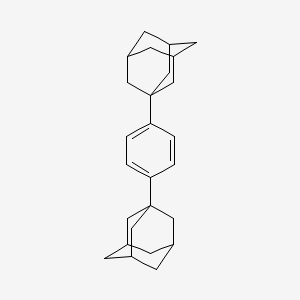 tricyclo[3.3.1.1~3,7~]decane, 1,1'-(1,4-phenylene)bis- structure, CAS 10509-15-6