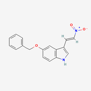 5-benzyloxy-3-(2-nitro-vinyl)-indole structure, CAS 37629-41-7
