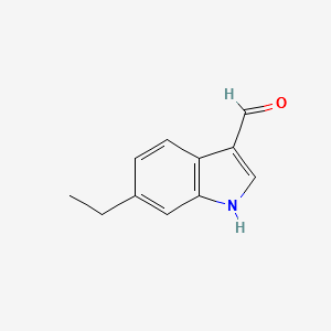 6-Ethyl-1H-indole-3-carbaldehyde structure, CAS 170489-33-5