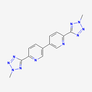6,6'-bis(2-methyl-2H-tetrazol-5-yl)-3,3'-bipyridine structure, CAS 2095840-91-6