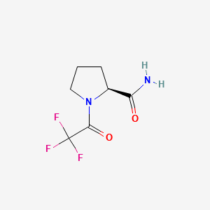 2-Pyrrolidinecarboxamide, 1-(trifluoroacetyl)-, (2S)- (9CI) structure, CAS 151378-30-2
