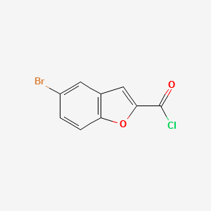 5-BROMOBENZO[B]FURAN-2-CARBONYL CHLORIDE structure, CAS 62878-96-0