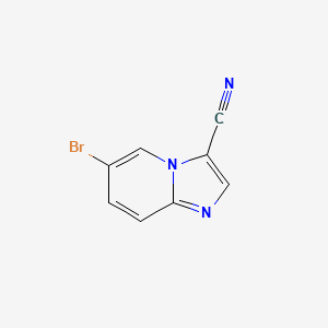 6-BROMO-IMIDAZO[1,2-A]PYRIDINE-3-CARBONITRILE structure, CAS 474708-98-0