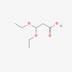3,3-DIETHOXY-PROPIONIC ACID structure, CAS 6191-97-5