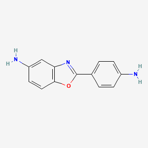 2-(3-AMINO-PHENYL)-BENZOOXAZOL-5-YLAMINE structure, CAS 13676-47-6