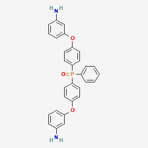 Bis[4-(3-aminophenoxy)phenyl] phenylphosphine oxide structure, CAS 132817-72-2