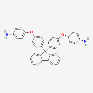 4,4'-[9H-Fluoren-9-ylidenebis(4,1-phenyleneoxy)]bisbenzenamine structure, CAS 47823-88-1