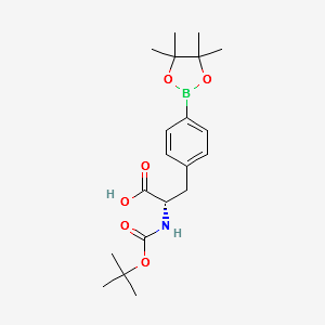 Boc-4-pinicalborane-L-phenylalanine structure, CAS 216439-76-8