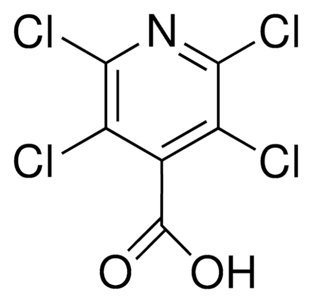2,3,5,6-Tetrachloropyridine-4-carboxylic acid structure, CAS 19340-26-2