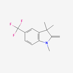 1,3,3-triMethyl-2-Methylene-5-(trifluoroMethyl)indoline structure, CAS 2A-3185146