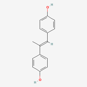 Phenol, 4,4'-[(1E)-1-Methyl-1,2-ethenediyl]bis- structure, CAS 35752-78-4