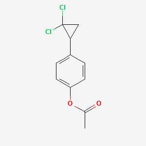 4-(2,2-Dichlorocyclopropyl)phenol 1-acetate structure, CAS 144900-34-5