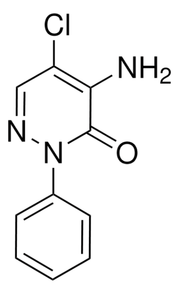4-AMINO-5-CHLORO-2-PHENYL-2H-PYRIDAZIN-3-ONE structure, CAS 1698-61-9