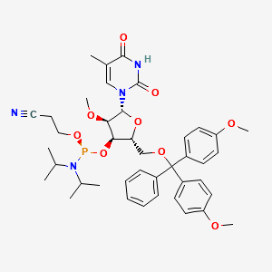 5-Me-2'-OMe-U-CE Phosphoramidite structure, CAS 168611-18-5