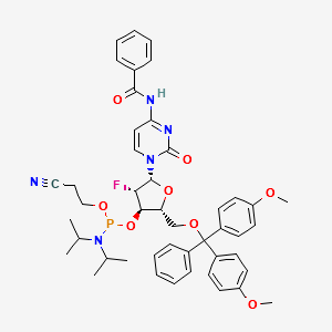 2'-Fluoro-2'-deoxy-ara-C-3'-phosphoramidite structure, CAS 1404463-12-2