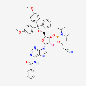 2'-Fluoro-2'-deoxy-ara-A-3'-phosphoramidite structure, CAS 329187-86-2