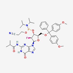 2'-ara-2'-F-2'-dG Phosphoramidite structure, CAS 1404463-20-2