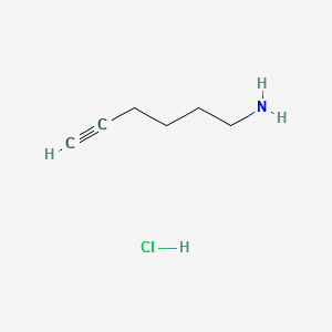 hex-5-yn-1-amine hydrochloride structure, CAS 102169-54-0