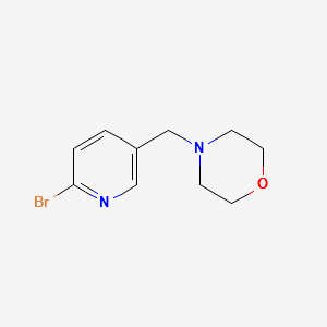 4-[(6-bromopyridin-3-yl)methyl]morpholine structure, CAS 364793-93-1
