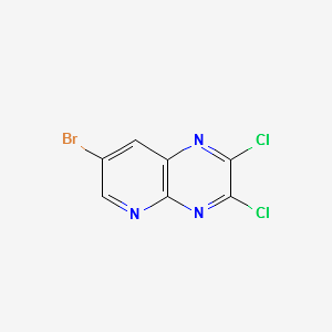 7-BROMO-2,3-DICHLOROPYRIDO[2,3-B]PYRAZINE structure, CAS 341939-31-9