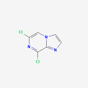 6,8-Dichloroimidazo[1,2-a]pyrazine structure, CAS 1245645-38-8